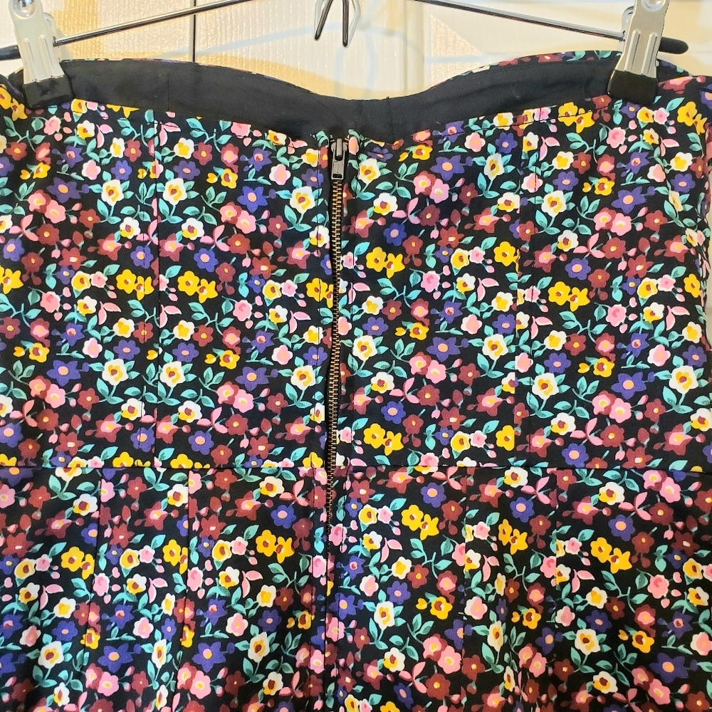 Aritza Talula Floral Strapless Bustier Mini Dress Sz: 4 - Picture 8 of 12